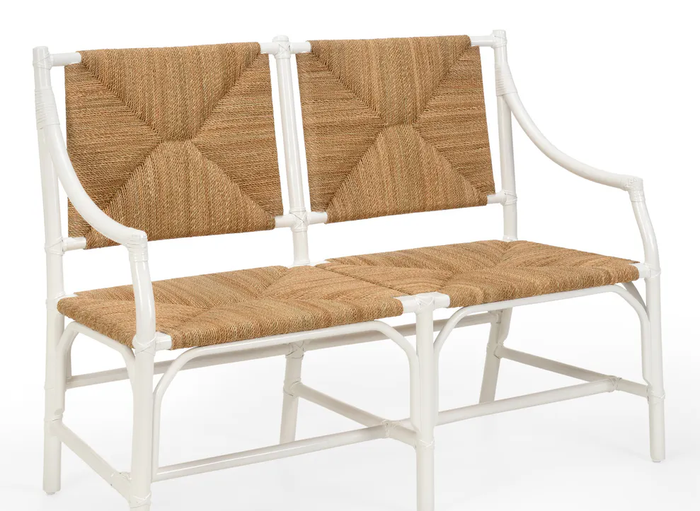 Chelsea House 384719 Mecklenburg Bench White Chelsea House 384719 Mecklenburg Bench White