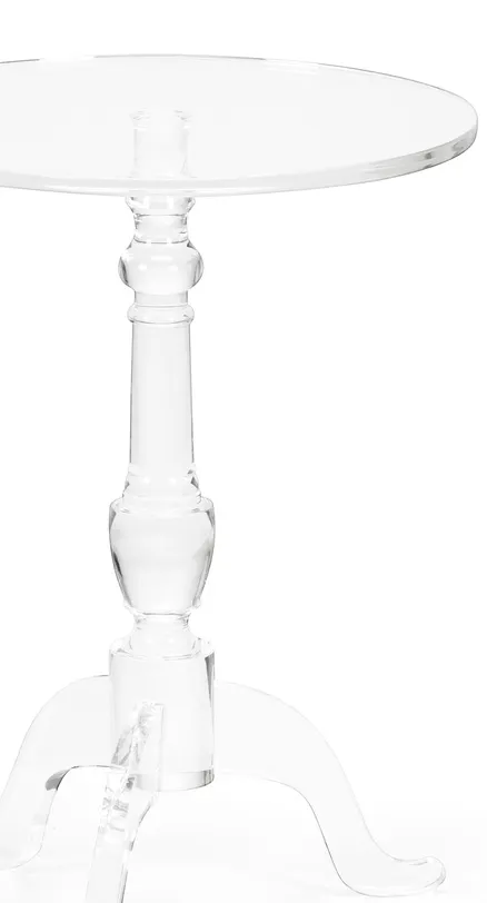Chelsea House 384787 Acrylic Pedestal Side Table Chelsea House 384787 Acrylic Pedestal Side Table