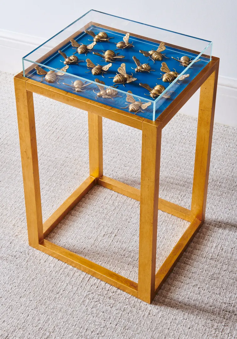 Chelsea House 384962 Flutter Side Table Blue Chelsea House 384962 Flutter Side Table Blue