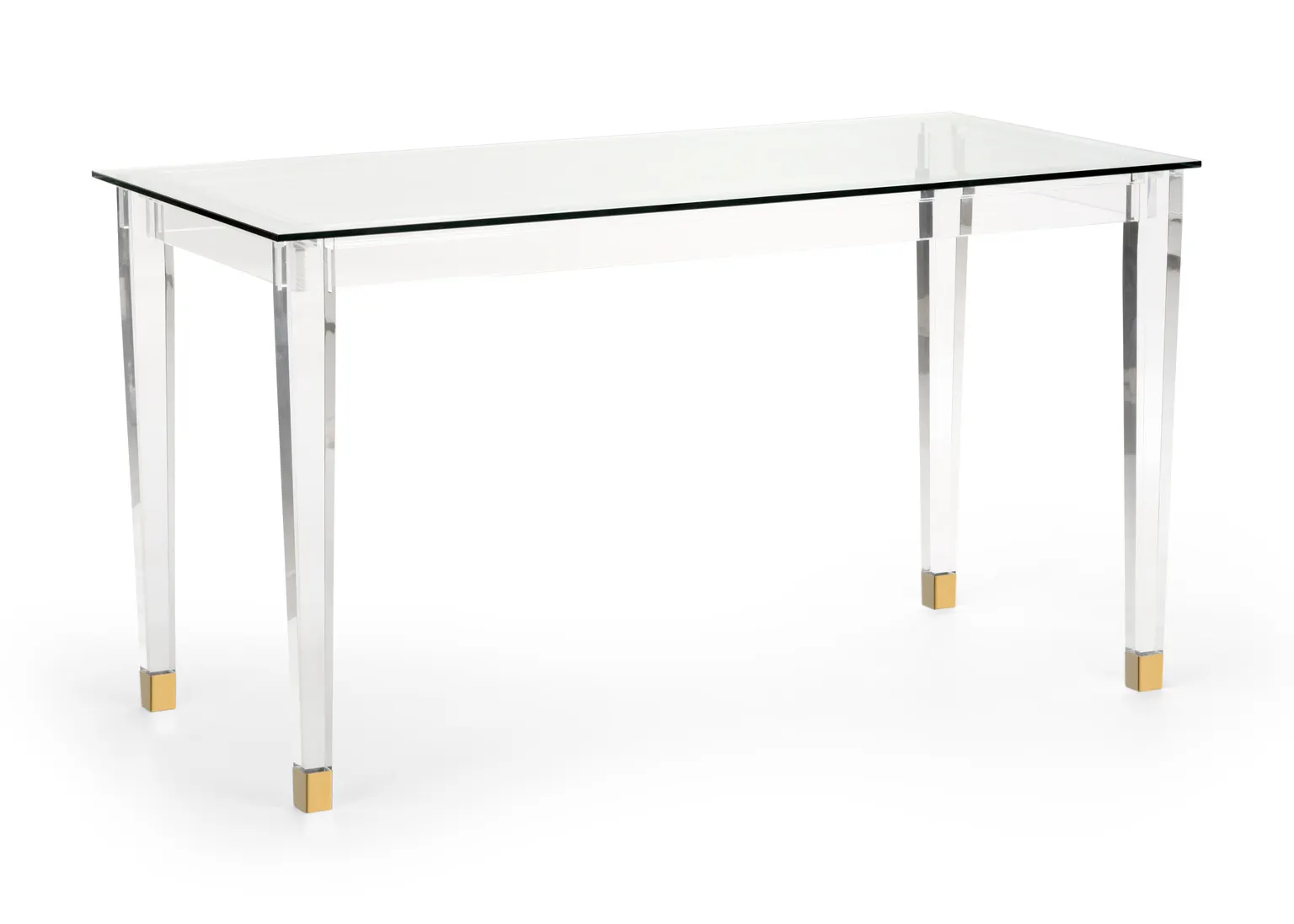 Chelsea House 384967 Acrylic Denver Desk Brass