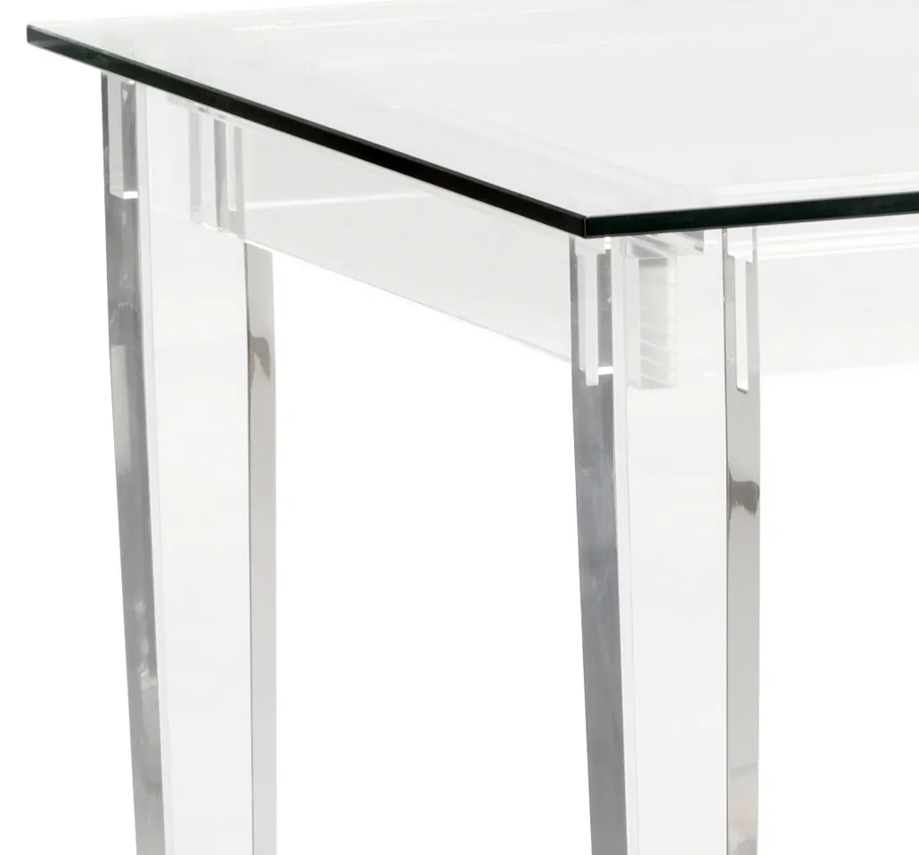 Chelsea House 384972 Acrylic Denver Desk Silver Chelsea House 384972 Acrylic Denver Desk Silver