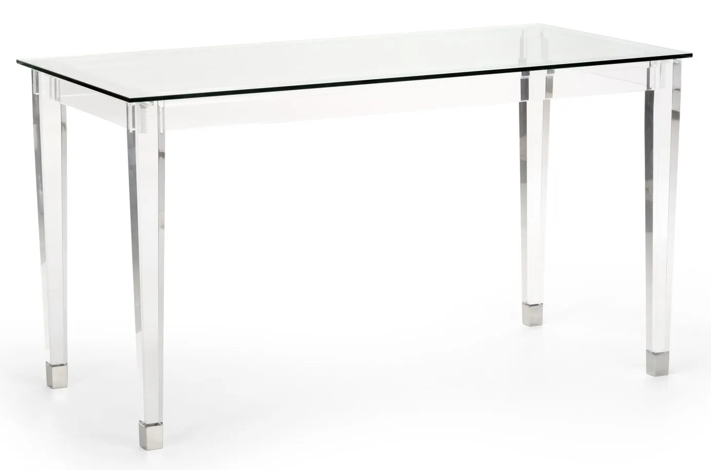 Chelsea House 384972 Acrylic Denver Desk Silver