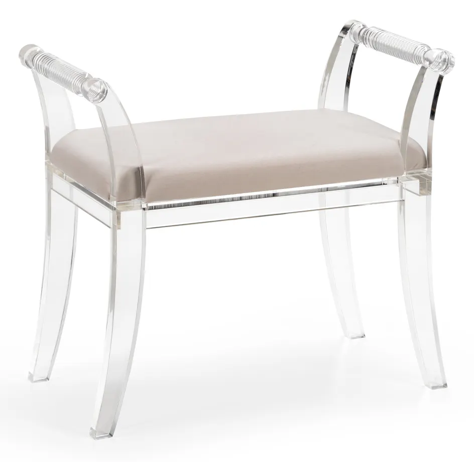 Chelsea House 384973 Neoclassic Acrylic Bench Chelsea House 384973 Neoclassic Acrylic Bench