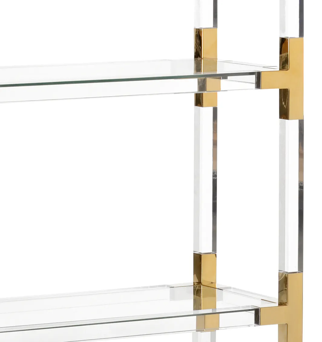 Chelsea House 384976 Gainsboro Etagere Brass Chelsea House 384976 Gainsboro Etagere Brass
