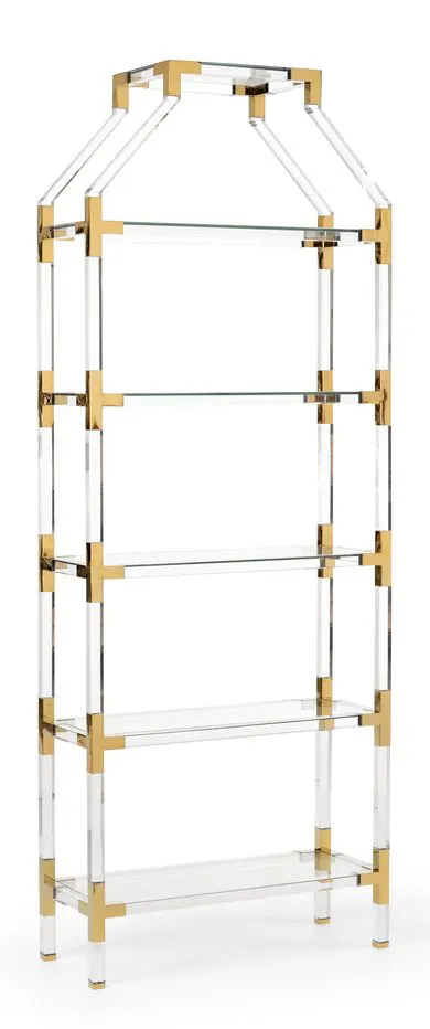 Chelsea House 384976 Gainsboro Etagere Brass