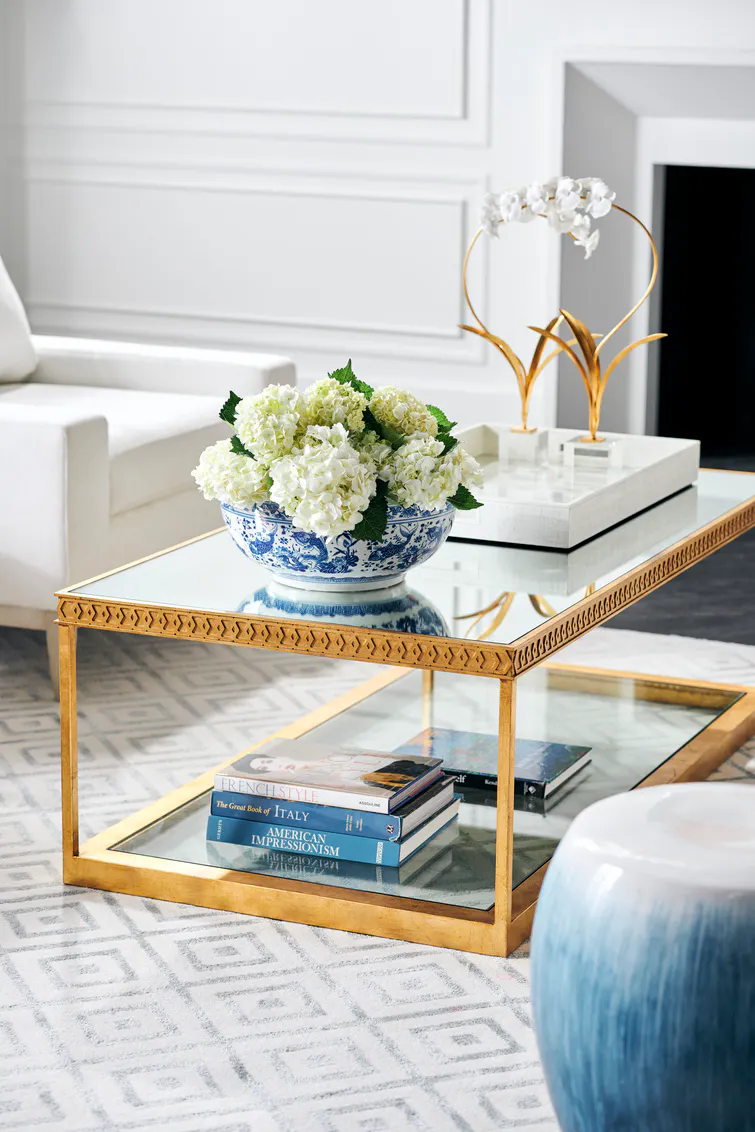 Chelsea House 384988 Copas Cocktail Table Gold Chelsea House 384988 Copas Cocktail Table Gold