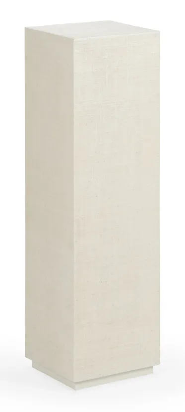 Chelsea House 385051 Raffia Pedestal White Small Chelsea House 385051 Raffia Pedestal White Small