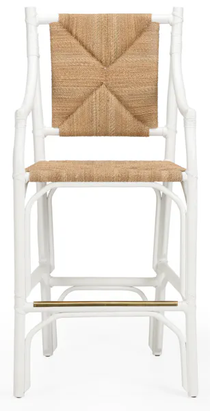Chelsea House 385061 Mecklenburg Barstool White Chelsea House 385061 Mecklenburg Barstool White