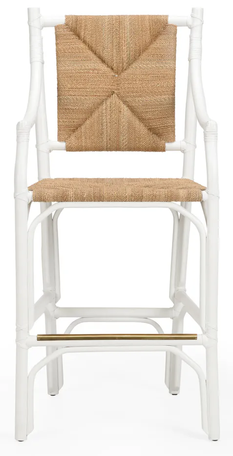 Chelsea House 385061 Mecklenburg Barstool White Chelsea House 385061 Mecklenburg Barstool White