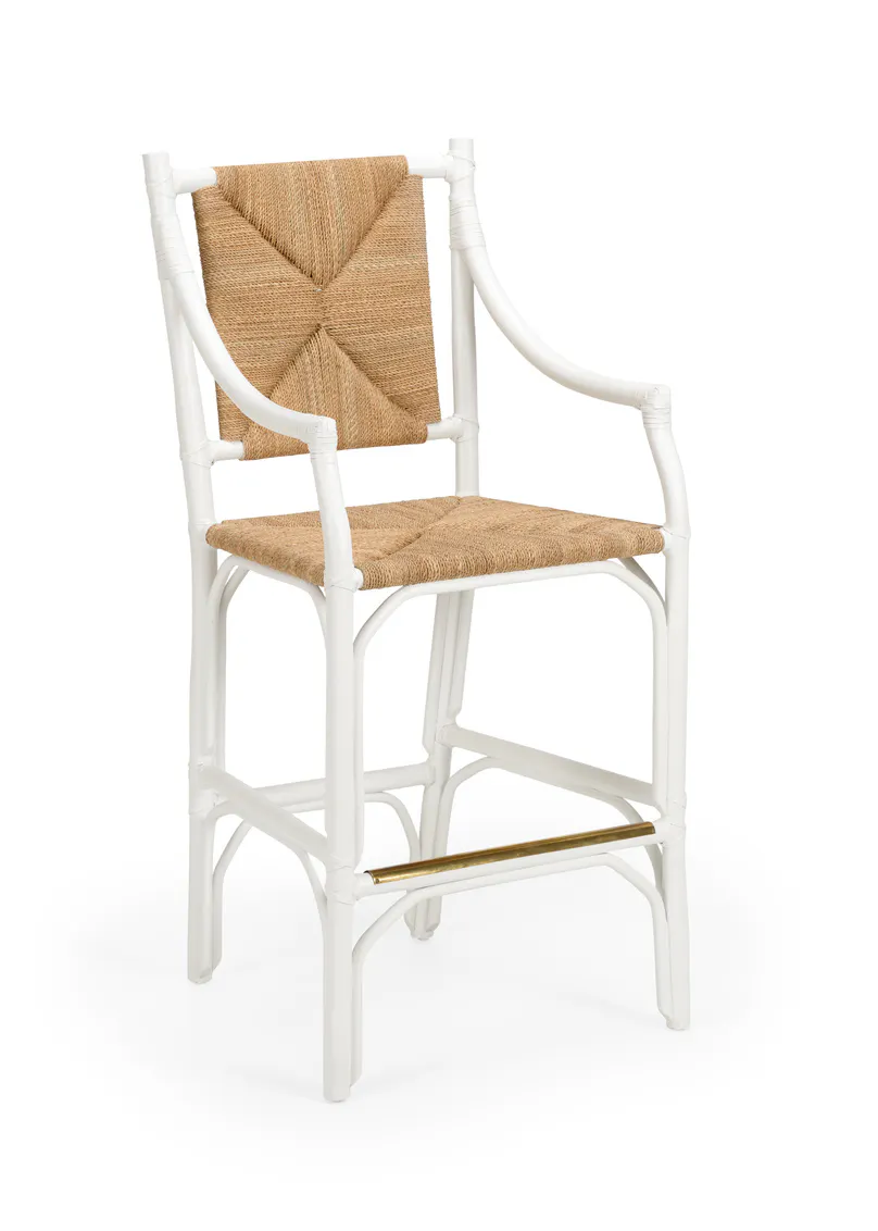Chelsea House 385061 Mecklenburg Barstool White Chelsea House 385061 Mecklenburg Barstool White