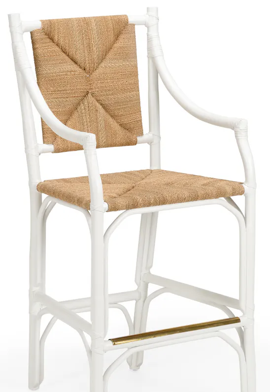 Chelsea House 385061 Mecklenburg Barstool White Chelsea House 385061 Mecklenburg Barstool White