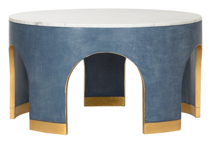 Chelsea House 385206 Aqueduct Cocktail Table Blue Chelsea House 385206 Aqueduct Cocktail Table Blue