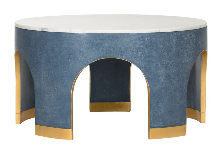 Chelsea House 385206 Aqueduct Cocktail Table Blue Chelsea House 385206 Aqueduct Cocktail Table Blue