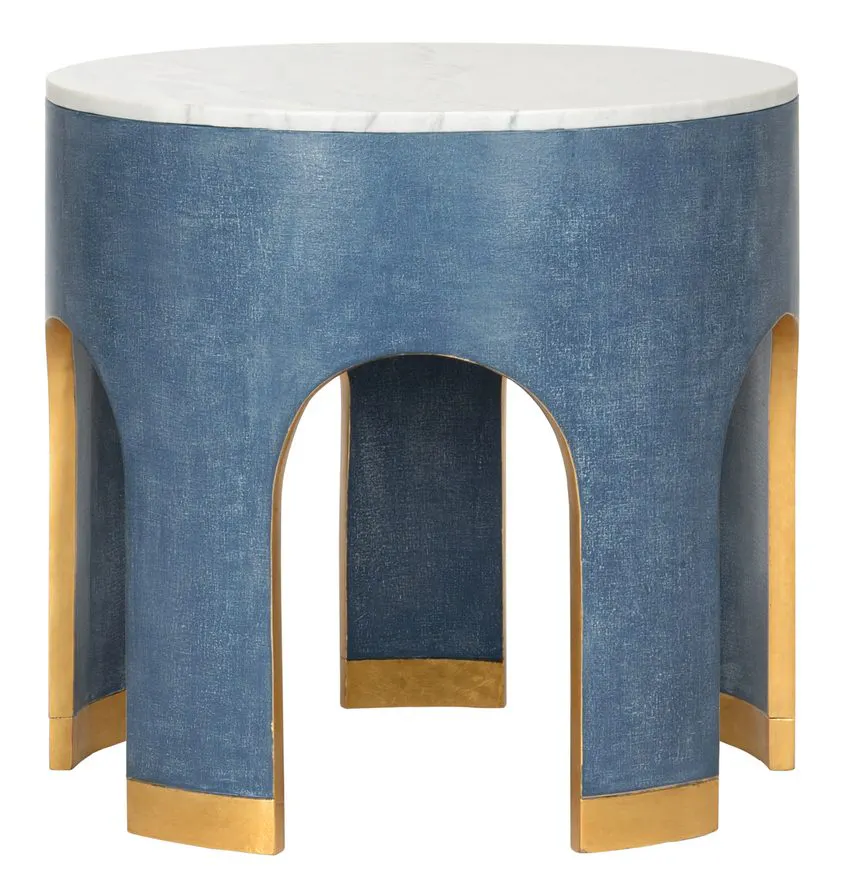 Chelsea House 385207 Aqueduct End Table Blue