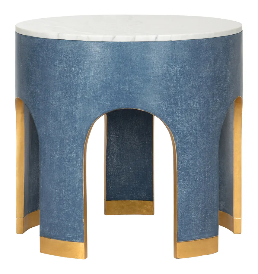 Chelsea House 385207 Aqueduct End Table Blue Chelsea House 385207 Aqueduct End Table Blue