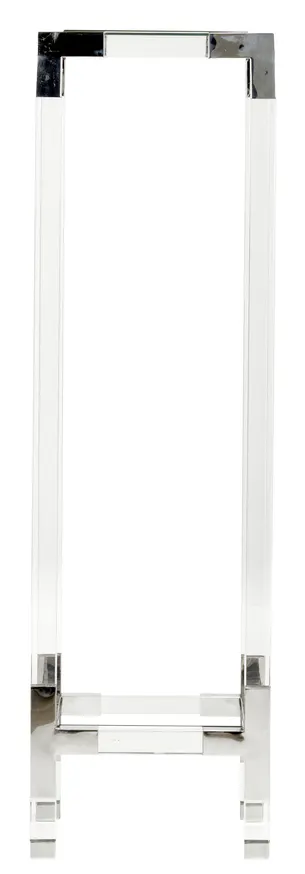 Chelsea House 385243 Chelsea Pedestal Clear/Silver Large Chelsea House 385243 Chelsea Pedestal Clear/Silver Large