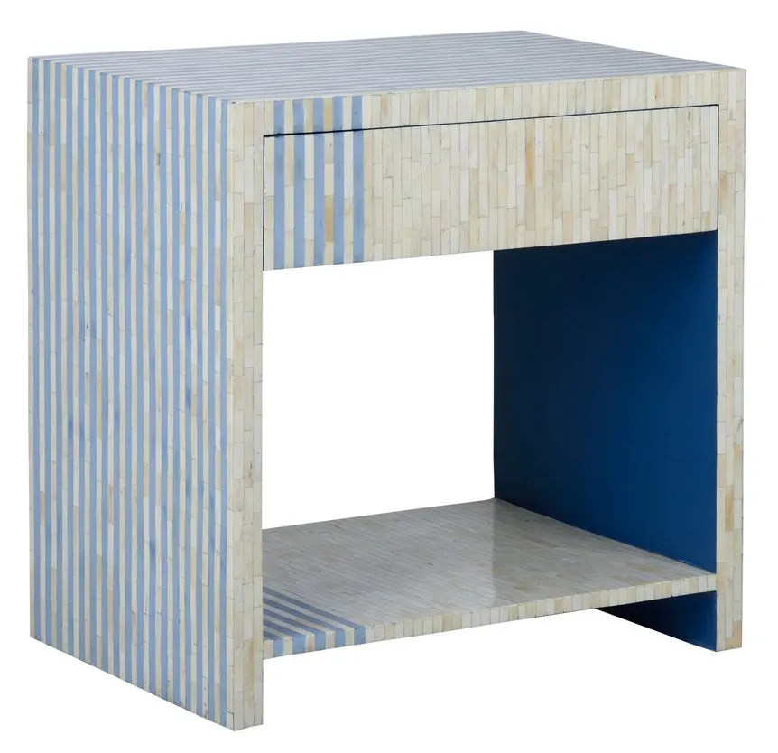 Chelsea House 385296 Bedside Table Blue