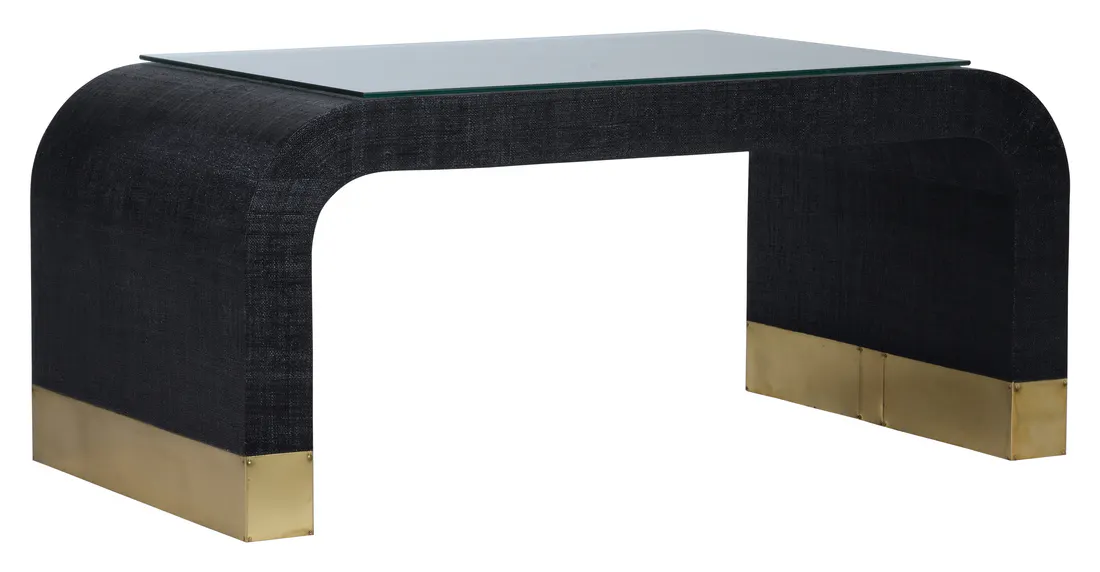 Chelsea House 385343 Waterfall Coffee Table Black Chelsea House 385343 Waterfall Coffee Table Black