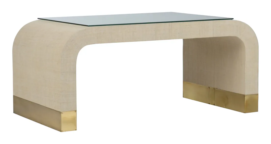 Chelsea House 385345 Waterfall Coffee Table Cream Chelsea House 385345 Waterfall Coffee Table Cream