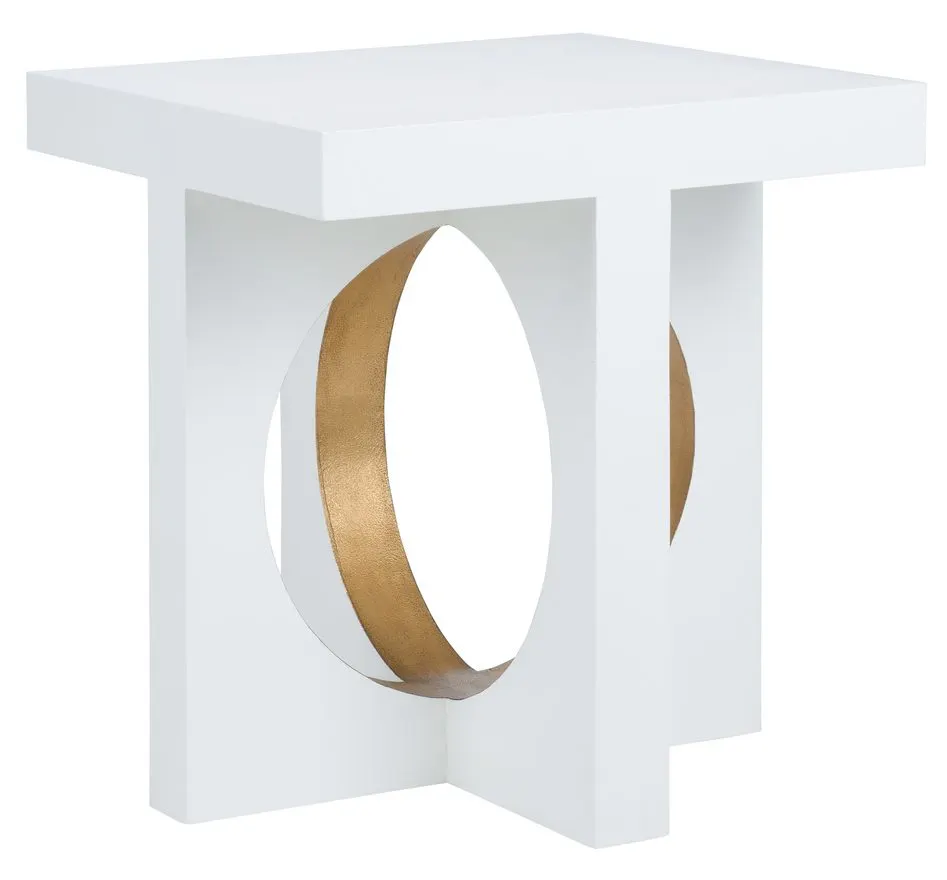 Chelsea House 385354 Swoop Side Table – White