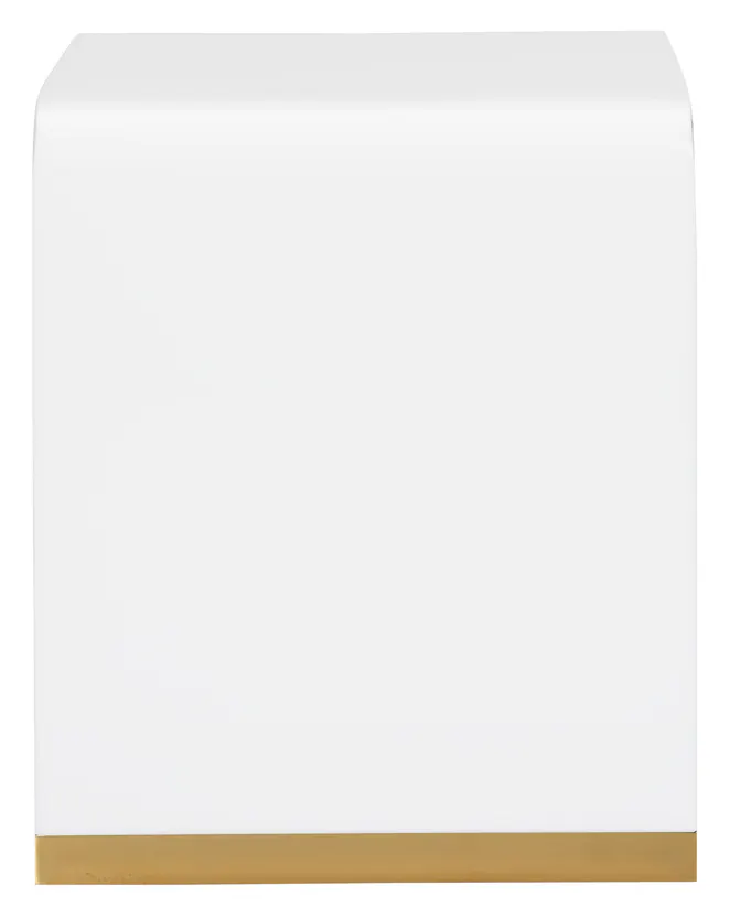 Chelsea House 385425 Waterfall End Table White Chelsea House 385425 Waterfall End Table White