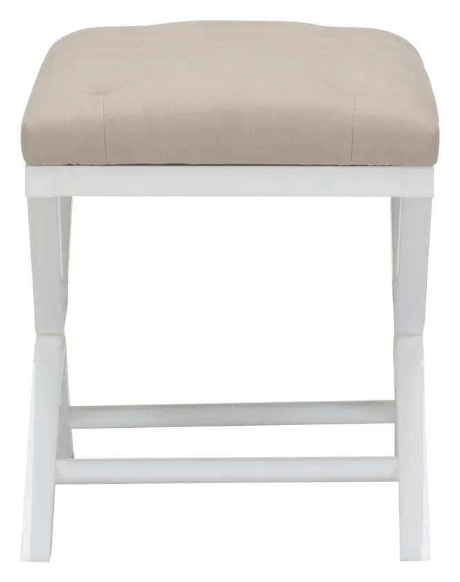 Chelsea House 385428 Soho Tufled Bench White Chelsea House 385428 Soho Tufled Bench White