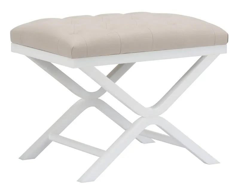 Chelsea House 385428 Soho Tufled Bench White