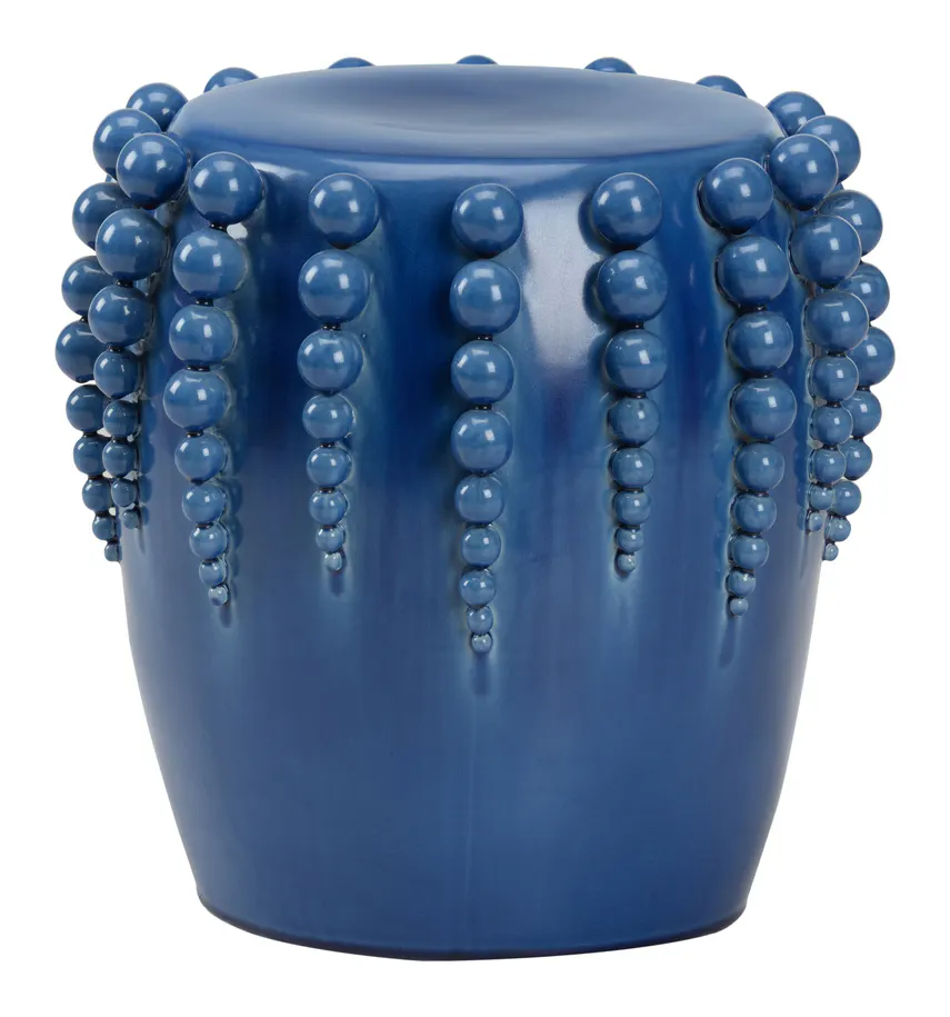 Chelsea House 385650 Sea Urchin Garden Stool Blue Chelsea House 385650 Sea Urchin Garden Stool Blue