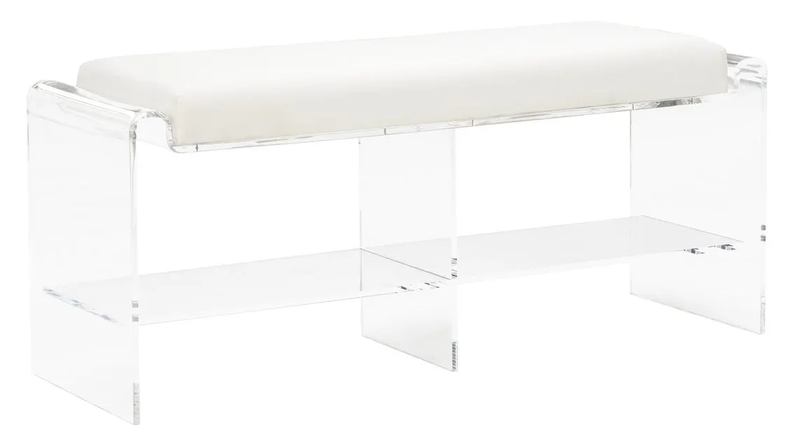Chelsea House 385676 Renee Acrylic Long Bench