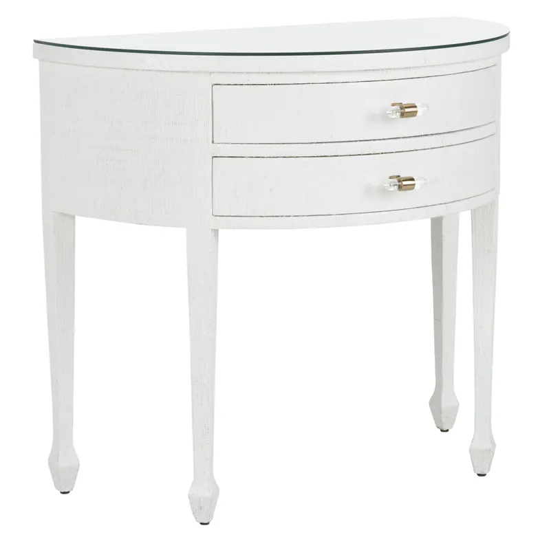 Chelsea House 385702 George III Demilune - White Chelsea House 385702 George III Demilune - White