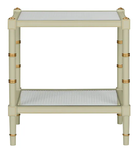 Chelsea House 385710 Conner Cane End Table Green Chelsea House 385710 Conner Cane End Table Green