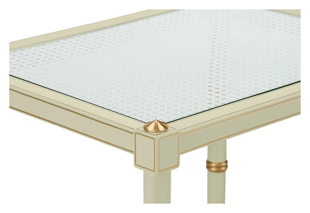 Chelsea House 385710 Conner Cane End Table Green Chelsea House 385710 Conner Cane End Table Green