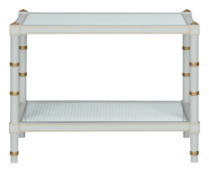 Chelsea House 385712 Conner Cane Cocktail Table Gray Chelsea House 385712 Conner Cane Cocktail Table Gray
