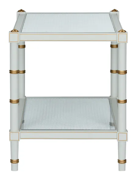 Chelsea House 385712 Conner Cane Cocktail Table Gray Chelsea House 385712 Conner Cane Cocktail Table Gray