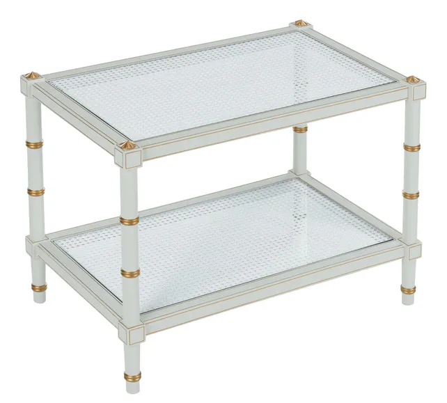 Chelsea House 385712 Conner Cane Cocktail Table Gray Chelsea House 385712 Conner Cane Cocktail Table Gray