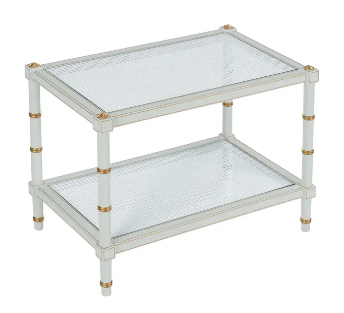 Chelsea House 385712 Conner Cane Cocktail Table Gray Chelsea House 385712 Conner Cane Cocktail Table Gray