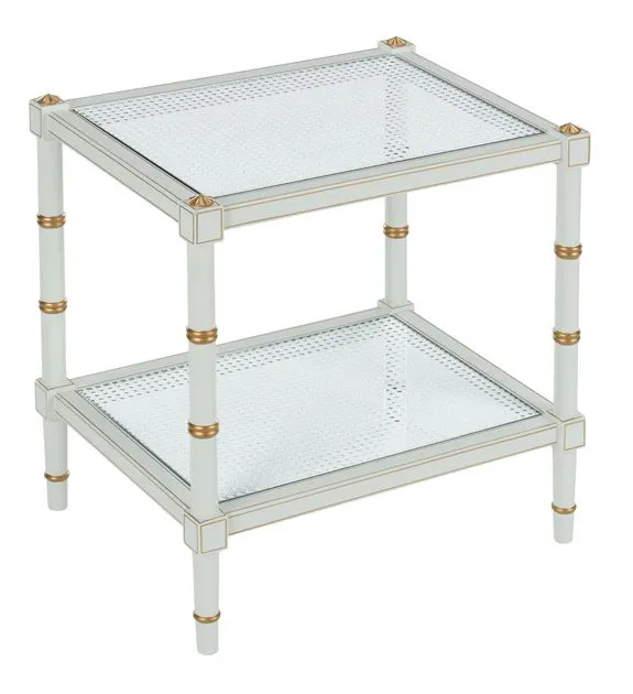 Chelsea House 385713 Conner Cane End Table – Gray