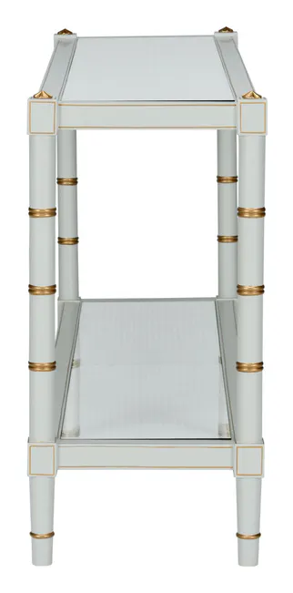 Chelsea House 385714 Conner Cane Console Gray Chelsea House 385714 Conner Cane Console Gray