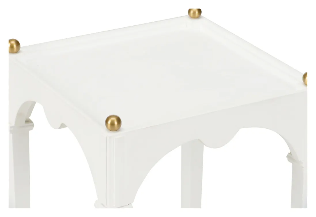 Chelsea House 385802 Kent Drinks Table White Chelsea House 385802 Kent Drinks Table White
