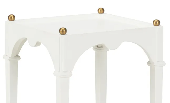 Chelsea House 385802 Kent Drinks Table White Chelsea House 385802 Kent Drinks Table White