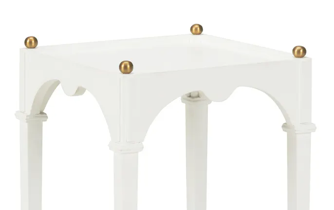 Chelsea House 385802 Kent Drinks Table White Chelsea House 385802 Kent Drinks Table White