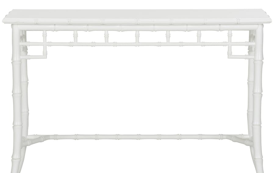Chelsea House 385904 Bamboo Console White Chelsea House 385904 Bamboo Console White