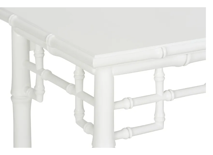 Chelsea House 385904 Bamboo Console White Chelsea House 385904 Bamboo Console White