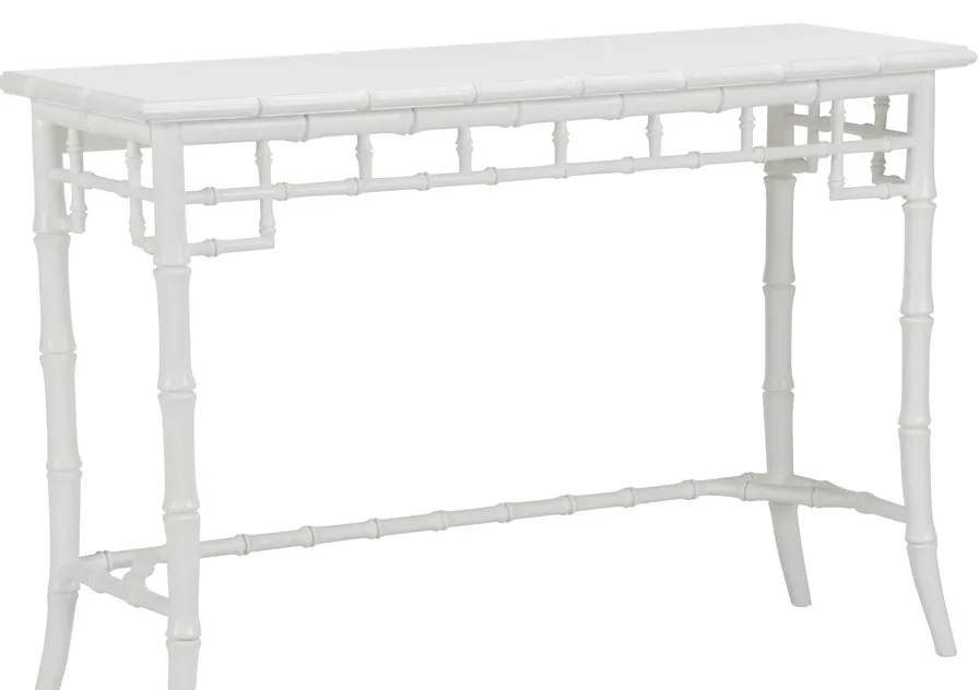 Chelsea House 385904 Bamboo Console White Chelsea House 385904 Bamboo Console White