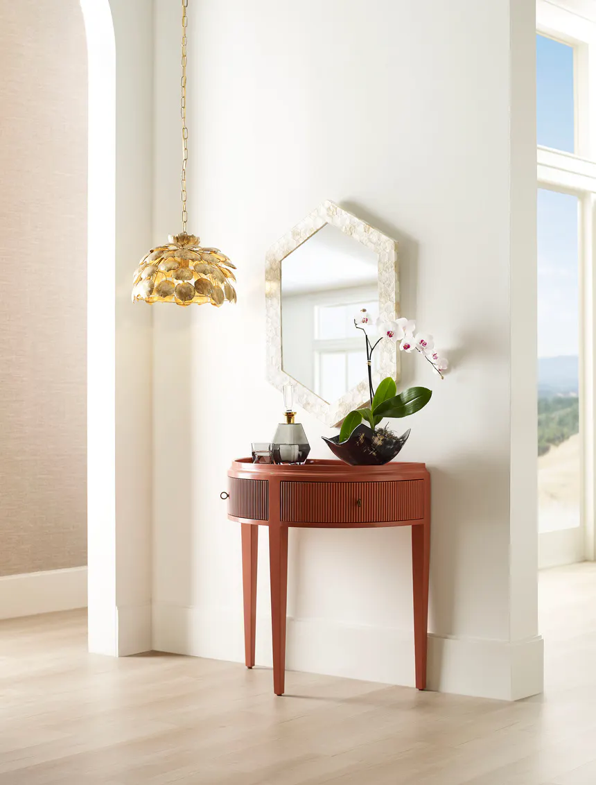 Wildwood Furniture 400046-CUSTOM Cottage Demilune Console Wildwood Furniture 400046-CUSTOM Cottage Demilune Console