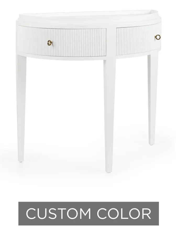 Wildwood Furniture 400046-CUSTOM Cottage Demilune Console