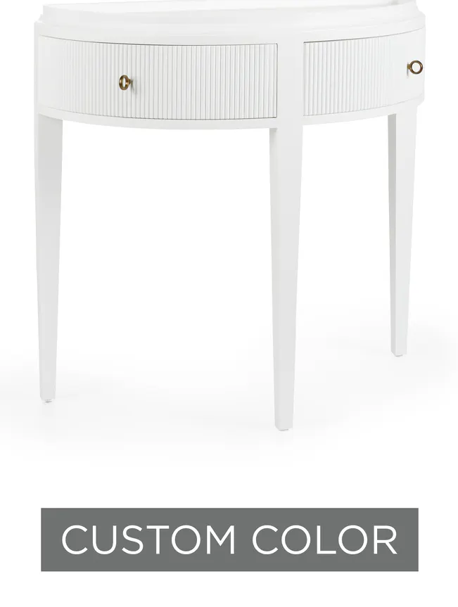 Wildwood Furniture 400046-CUSTOM Cottage Demilune Console Wildwood Furniture 400046-CUSTOM Cottage Demilune Console
