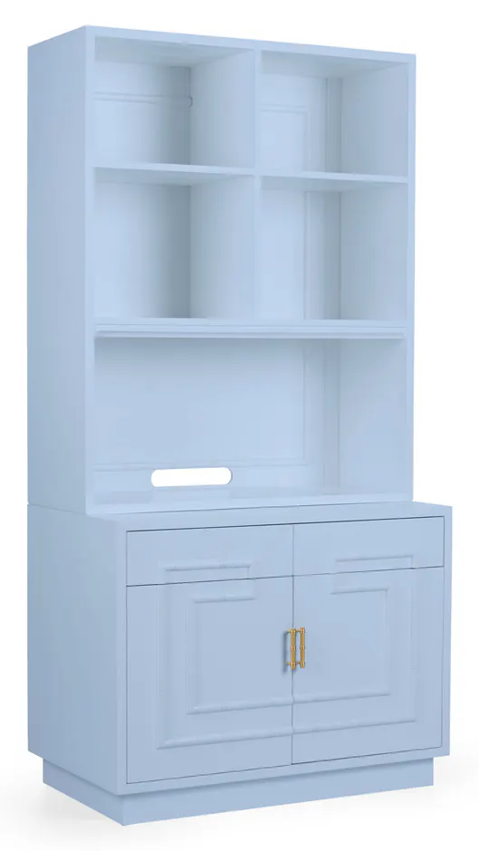 Wildwood Furniture 400051-CUSTOM Bamboo Cabinet And Etagere Wildwood Furniture 400051-CUSTOM Bamboo Cabinet And Etagere