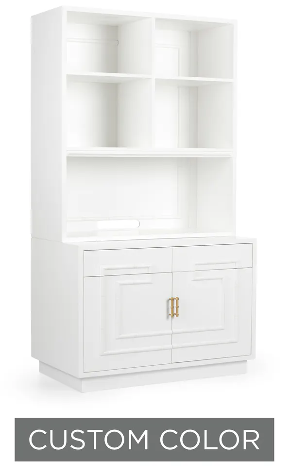 Wildwood Furniture 400051-CUSTOM Bamboo Cabinet And Etagere Wildwood Furniture 400051-CUSTOM Bamboo Cabinet And Etagere