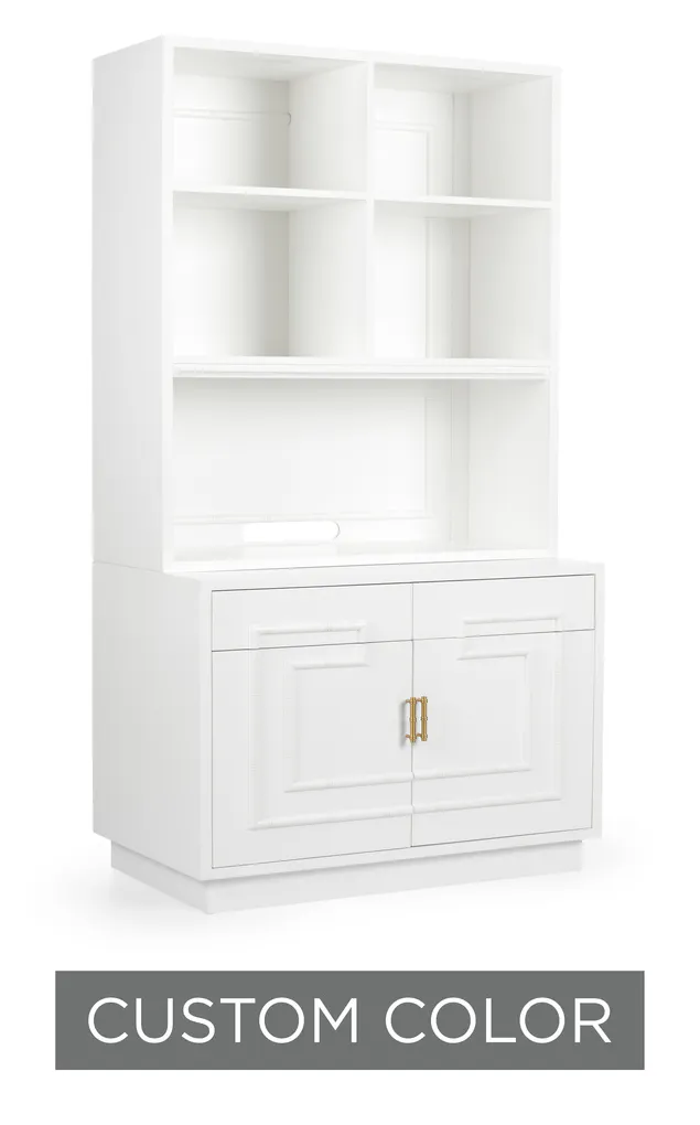 Wildwood Furniture 400051-CUSTOM Bamboo Cabinet And Etagere Wildwood Furniture 400051-CUSTOM Bamboo Cabinet And Etagere